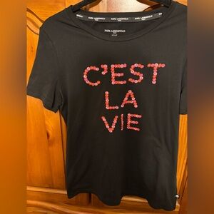 Karl Lagerfeld Paris c’est  LaVie tee shirt new
